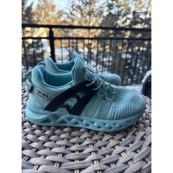 koppu Unisex Non-Slip 4.5 US Sneaker Little Big Kids Teal 36 EU 3.5 UK K004 - Picture 2 of 13